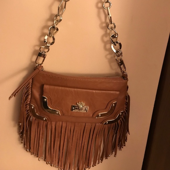 CHRISTIAN AUDIGIER tan leather purse,gold hardware - Picture 3 of 8